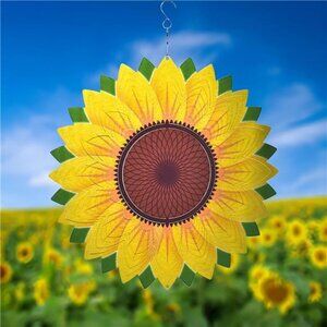 Wind Spinner Yard Art Garden Decor 3D Stainless Steel Metal Sculptures